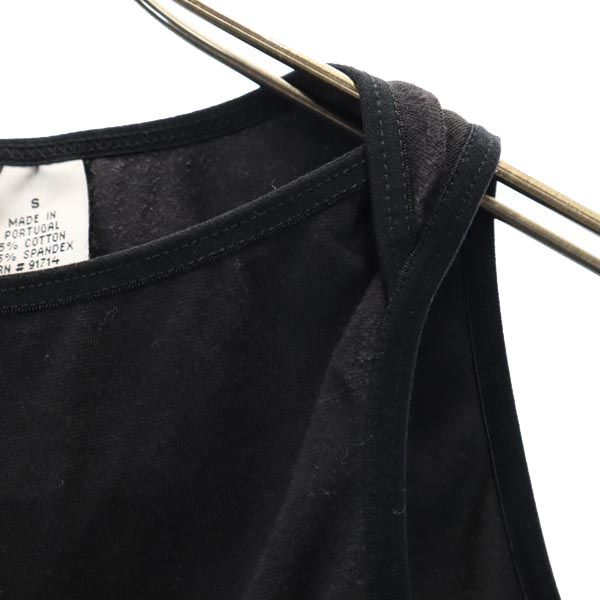 アルマーニエクスチェンジ プリント タンクトップ S ブラック系 ARMANI EXCHANGE レディース