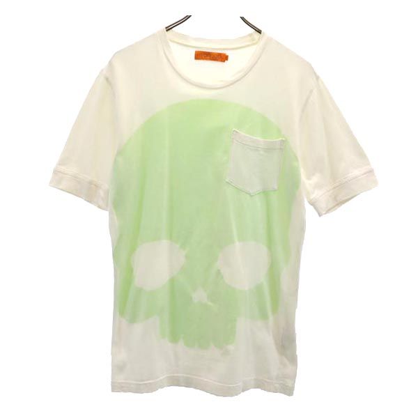 HYDROGEN ハイドロゲン リバースプリント 半袖 リバースプリント Tシャツ M ホワイト系 メンズ