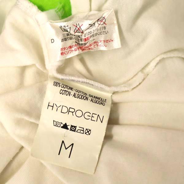 HYDROGEN ハイドロゲン リバースプリント 半袖 リバースプリント Tシャツ M ホワイト系 メンズ