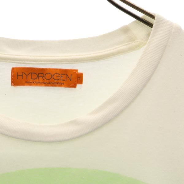 HYDROGEN ハイドロゲン リバースプリント 半袖 リバースプリント Tシャツ M ホワイト系 メンズ