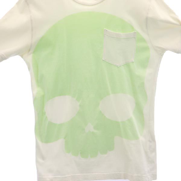 HYDROGEN ハイドロゲン リバースプリント 半袖 リバースプリント Tシャツ M ホワイト系 メンズ