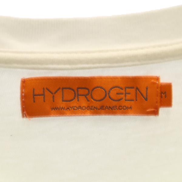HYDROGEN ハイドロゲン リバースプリント 半袖 リバースプリント Tシャツ M ホワイト系 メンズ