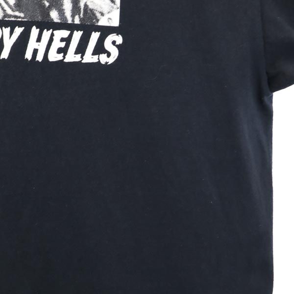 FLAGSTUFF フラグスタフ プリント 半袖 Tシャツ L ブラック系 メンズ