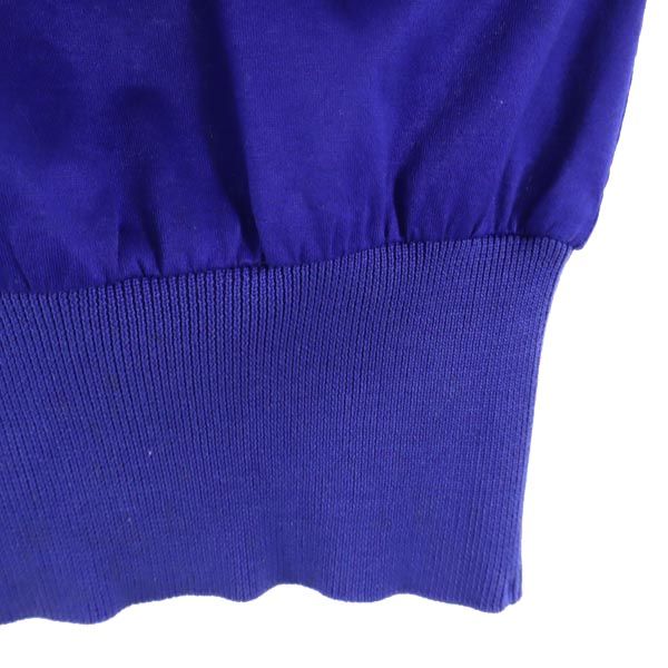 YVES SAINT LAURENT イヴサンローラン 90s 半袖 ハーフボタン シャツ M ブルー レディース