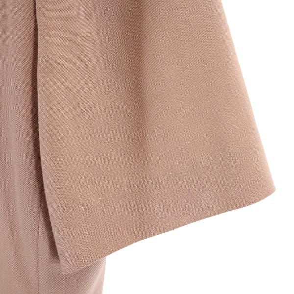 Pierre Cardin ピエールカルダン 日本製 半袖 ジャケット 9 ブラウン レディース