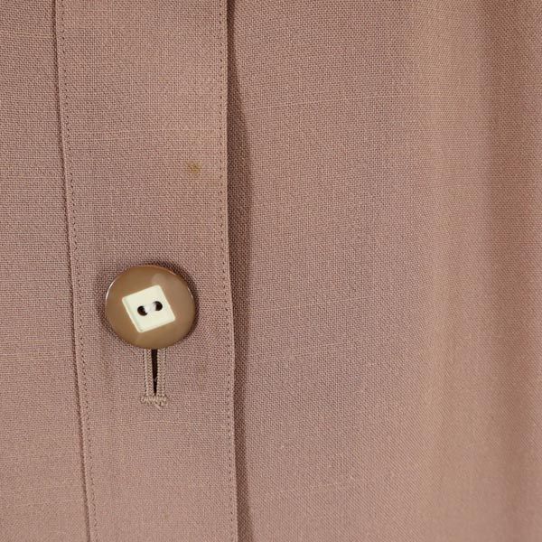 Pierre Cardin ピエールカルダン 日本製 半袖 ジャケット 9 ブラウン レディース