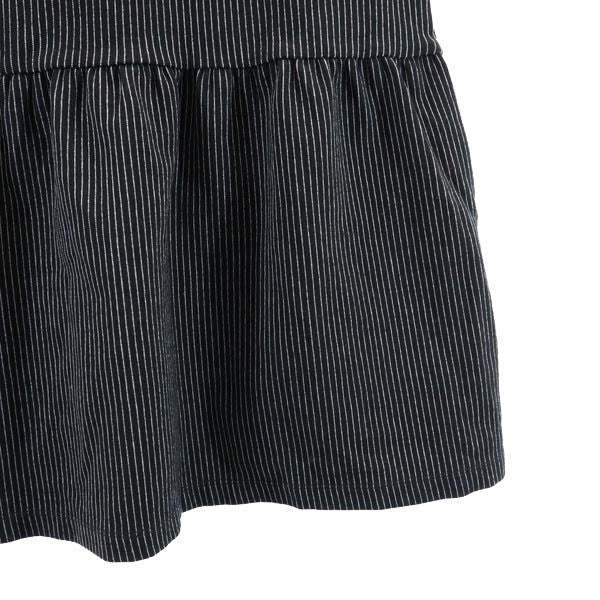 agnes b. アニエスベー ストライプ ノースリーブ ワンピース 8sns ブラック系 キッズ