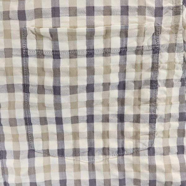 XLARGE エクストララージ チェック 半袖 シャツ M グレー系 メンズ