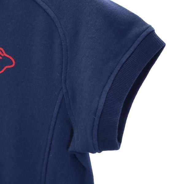 PEARLY GATES パーリーゲイツ ゴルフ 半袖 ハーフジップ Tシャツ 0 ネイビー系 レディース