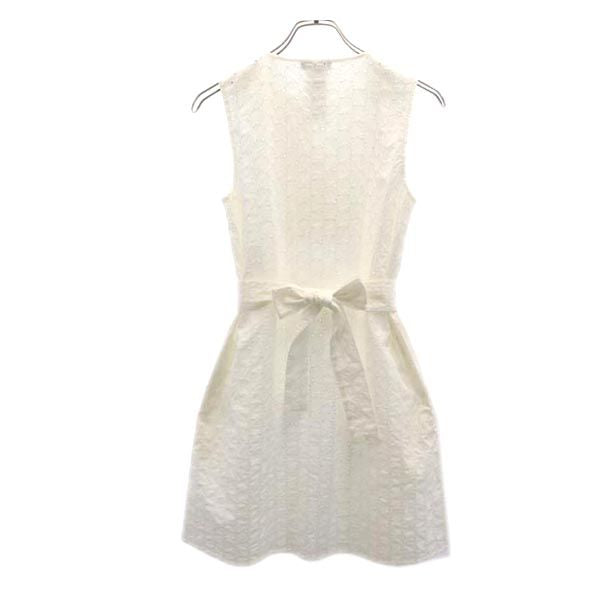 MAX&CO マックスアンドコー ノースリーブ ワンピース 38 白 レディース