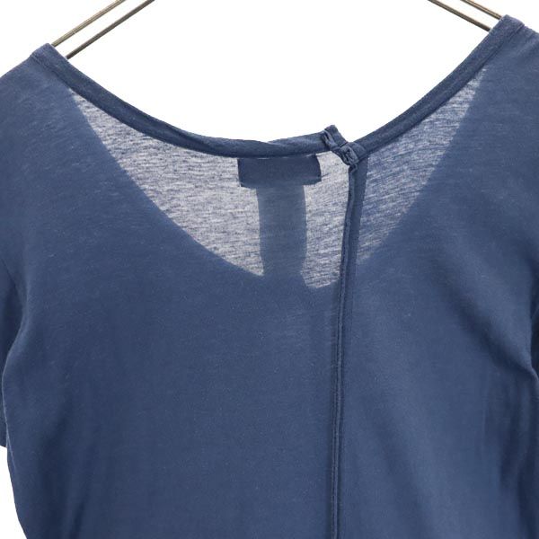 Y's ワイズ 日本製 半袖 アシンメトリー Tシャツ 2 ネイビー系 メンズ