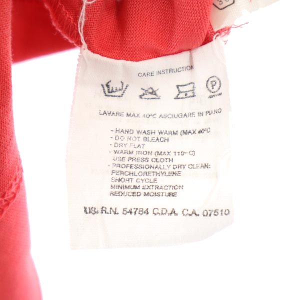 VALENTINO ヴァレンティノ イタリア製 半袖 ポロシャツ 40 赤系 レディース