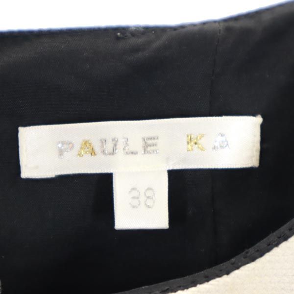 PAULE KA ポールカ ノースリーブ ワンピース 38 ブラック系 レディース