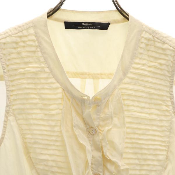 MAX MARA マックスマーラ ノースリーブ シャツ アイボリー系 メンズ