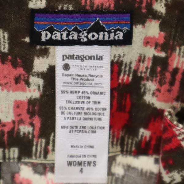 patagonia パタゴニア アウトドア 総柄 キャミソール 4 レディース