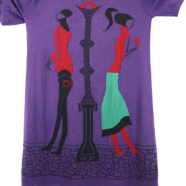 MARC JACOBS マークジェイコブス 半袖 チュニック パープル系 ワンピース レディース