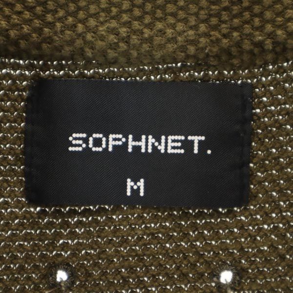 SOPHNET. ソフネット 日本製 半袖 ヘンリーネック Tシャツ M カーキ系 メンズ