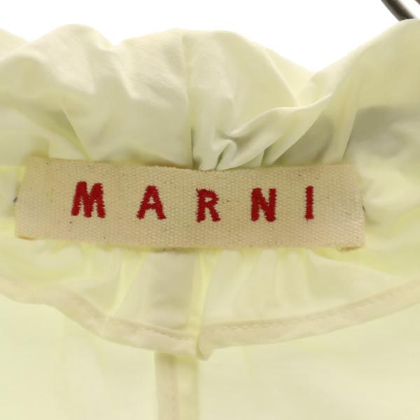 マルニ イタリア製 半袖 デザイン ジャケット 42 アイボリー MARNI レディース