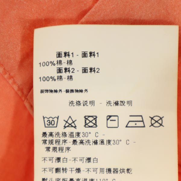 Emporio Armani エンポリオアルマーニ 半袖 フルジップ ボタンダウンシャツ S オレンジ系 メンズ