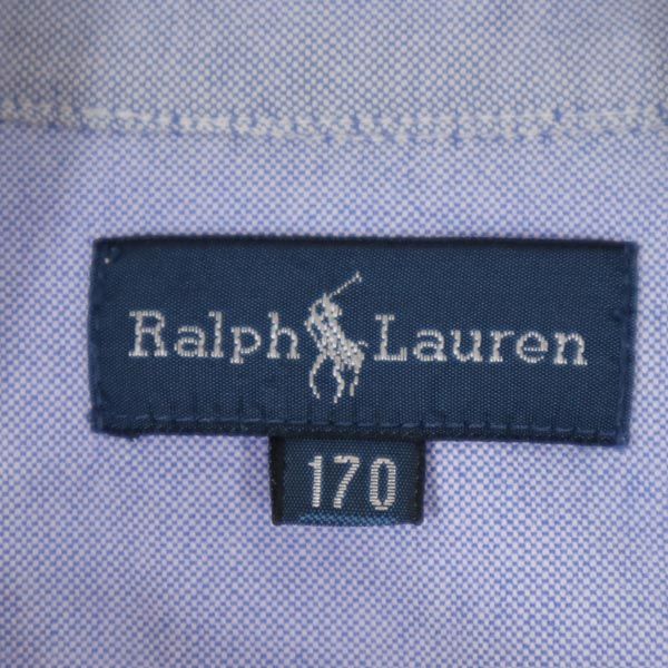 ラルフローレン 半袖 ボタンダウンシャツ 170 ブルー系 RALPH LAUREN キッズ