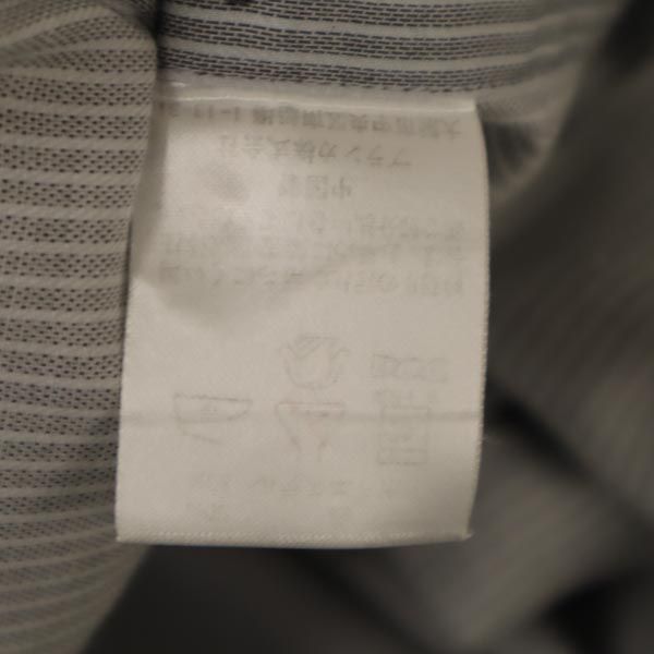 MCM エムシーエム ストライプ柄 長袖 シャツ L ライトグレー メンズ