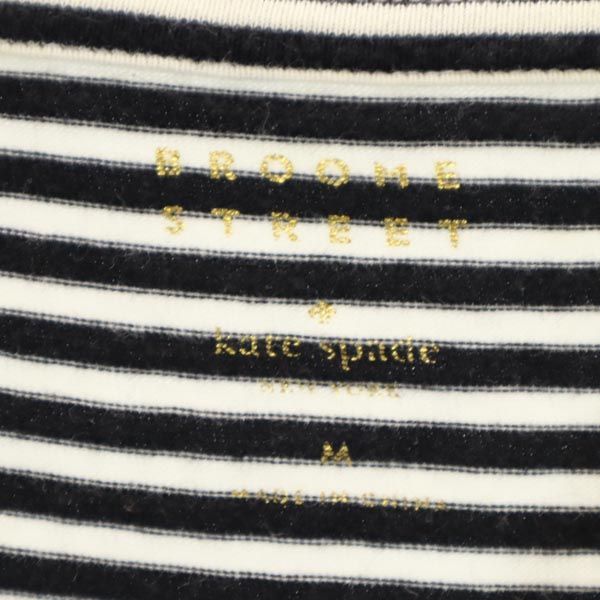 BROOME STREET kate spade ブルームストリート ケイトスペード ボーダー 半袖 Tシャツ M 白×黒 レディース