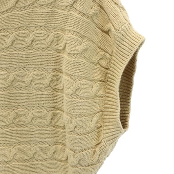RALPH LAUREN ラルフローレン 半袖 セーター S ベージュ ニット フレンチスリーブ レディース