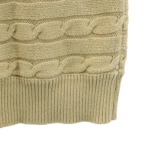 RALPH LAUREN ラルフローレン 半袖 セーター S ベージュ ニット フレンチスリーブ レディース