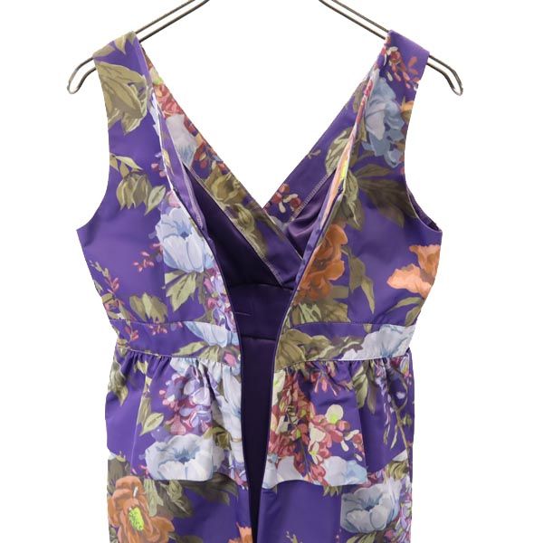 GRACE CONTINENTAL グレースコンチネンタル 日本製 ノースリーブ ワンピース 36 パープル系 レディース