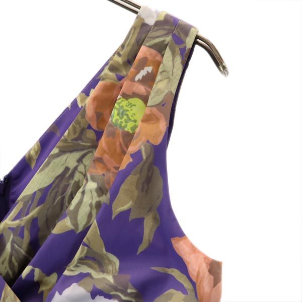 GRACE CONTINENTAL グレースコンチネンタル 日本製 ノースリーブ ワンピース 36 パープル系 レディース