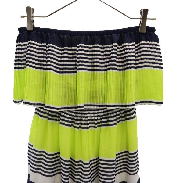 maxandcleo マックスアンドクレオ ボーダー ベアトップ ワンピース XS グリーン系 レディース