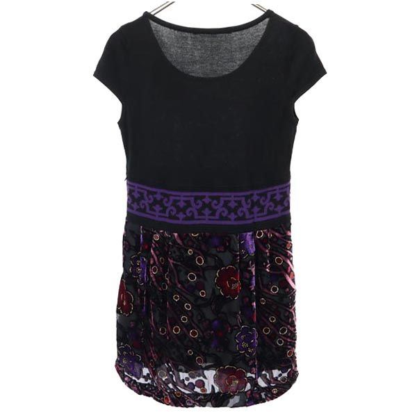 MARC JACOBS マークジェイコブス 半袖 ワンピース ブラック系 フレンチスリーブ レディース