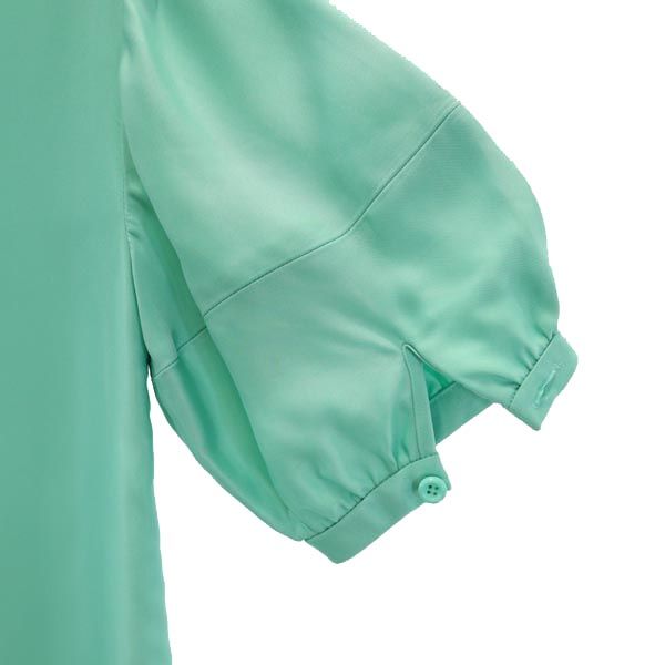 Kate Spade ケイトスペード 半袖 ワンピース 2 グリーン系 バックリボン レディース