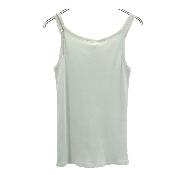 未使用 MAX&CO マックスアンドコー リブ キャミソール L グリーン系 レディース