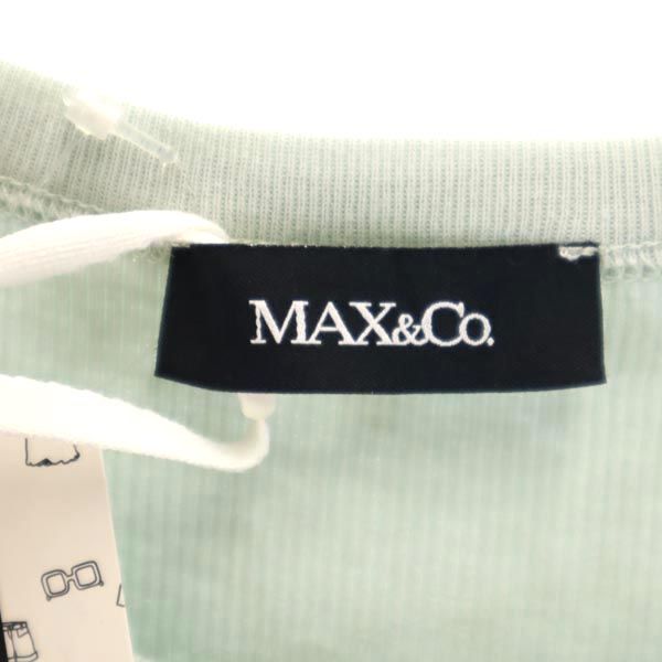 未使用 MAX&CO マックスアンドコー リブ キャミソール L グリーン系 レディース