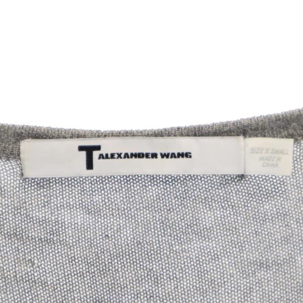 Alexander Wang アレキサンダーワン ボーダー 半袖 Tシャツ XS グレー系 レディース