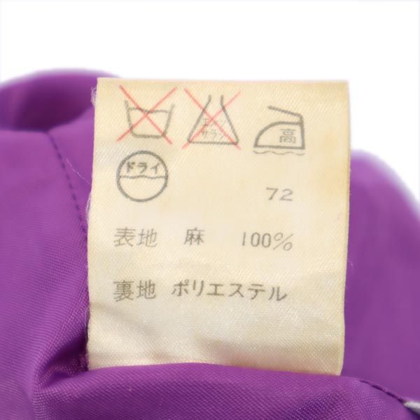 ポールスミス ウーマン リネン 半袖 テーラードジャケット 38 パープル Paul Smith WOMAN レディース