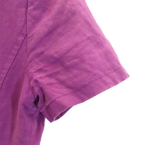 ポールスミス ウーマン リネン 半袖 テーラードジャケット 38 パープル Paul Smith WOMAN レディース