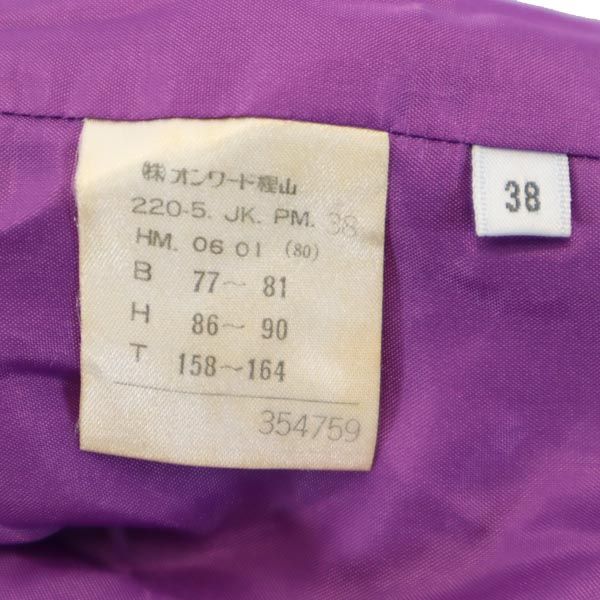 ポールスミス ウーマン リネン 半袖 テーラードジャケット 38 パープル Paul Smith WOMAN レディース