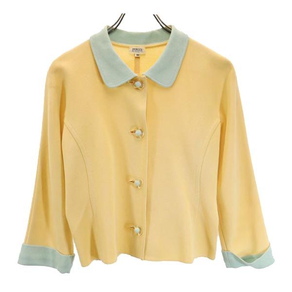 FOXEY フォクシー 日本製 スカートスーツ 上下 セットアップ 40 イエロー系 レディース