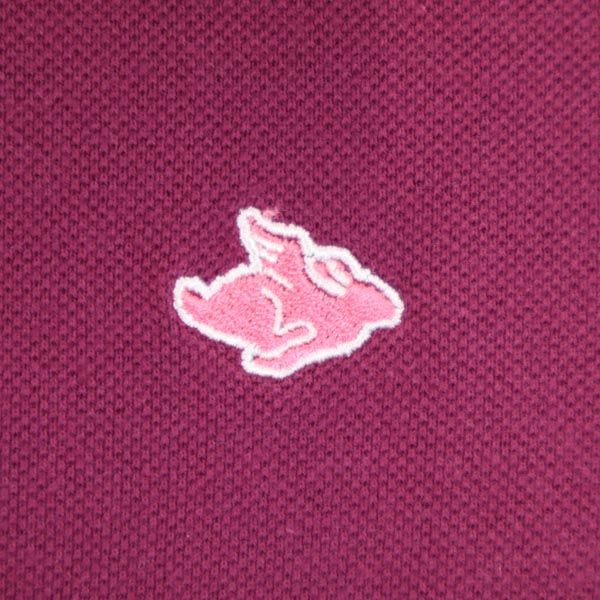 PEARLY GATES パーリーゲイツ 日本製 ゴルフ 半袖 ポロシャツ 0 紫系 鹿の子 レディース