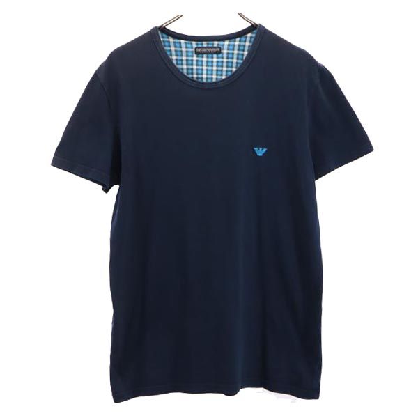 Emporio Armani エンポリオアルマーニ 半袖 Tシャツ ネイビー系 メンズ