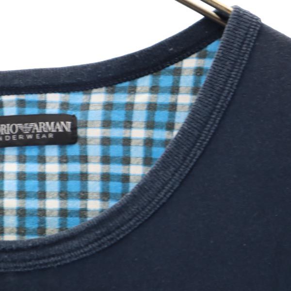 Emporio Armani エンポリオアルマーニ 半袖 Tシャツ ネイビー系 メンズ
