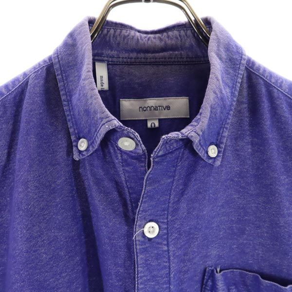 nonnative ノンネイティブ 日本製 長袖 ボタンダウンシャツ 0 ブルー メンズ