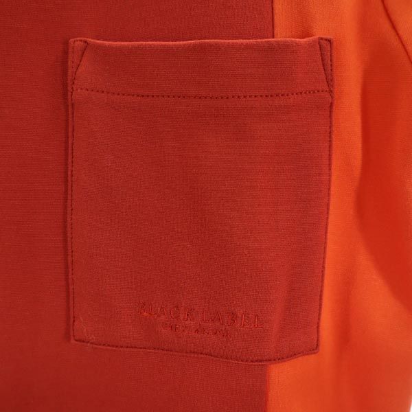 BLACK LABEL CRESTBRIDGE ブラックレーベルクレストブリッジ 長袖 Tシャツ M オレンジ ロンT メンズ