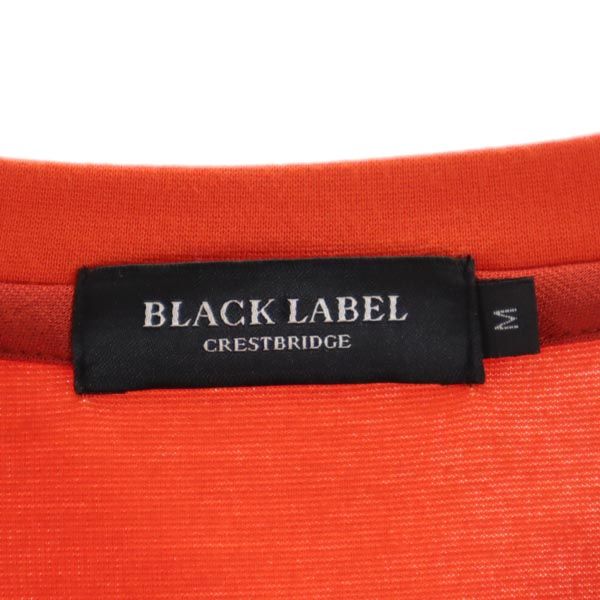 BLACK LABEL CRESTBRIDGE ブラックレーベルクレストブリッジ 長袖 Tシャツ M オレンジ ロンT メンズ