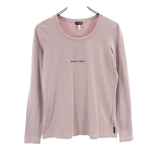 ARMANI JEANS アルマーニジーンズ 長袖 Tシャツ S グレー系 ロンT レディース