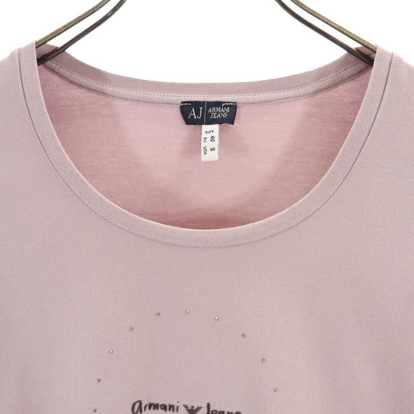 ARMANI JEANS アルマーニジーンズ 長袖 Tシャツ S グレー系 ロンT レディース