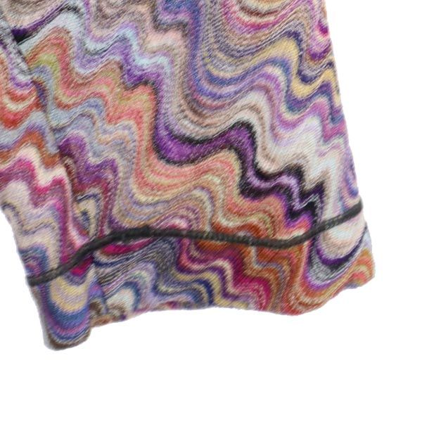 Missoni ミッソーニ イタリア製 総柄 長袖 カットソー 40 ウエストベルト レディース
