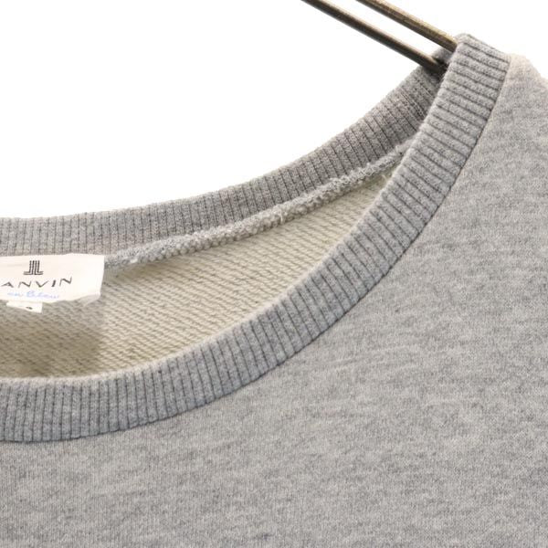 LANVIN en Bleu ランバンオンブルー 日本製 半袖 スウェット ワンピース 38 グレー系 レディース